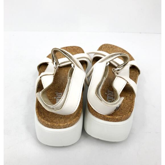 ALEGRIA Women's Henna Strappy Sandal EU 38 US 8-8.5 White Vegan Leather EUC - Picture 7 of 10